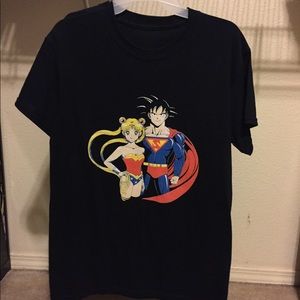 dbz/sailor moon and superman/ww mashup
